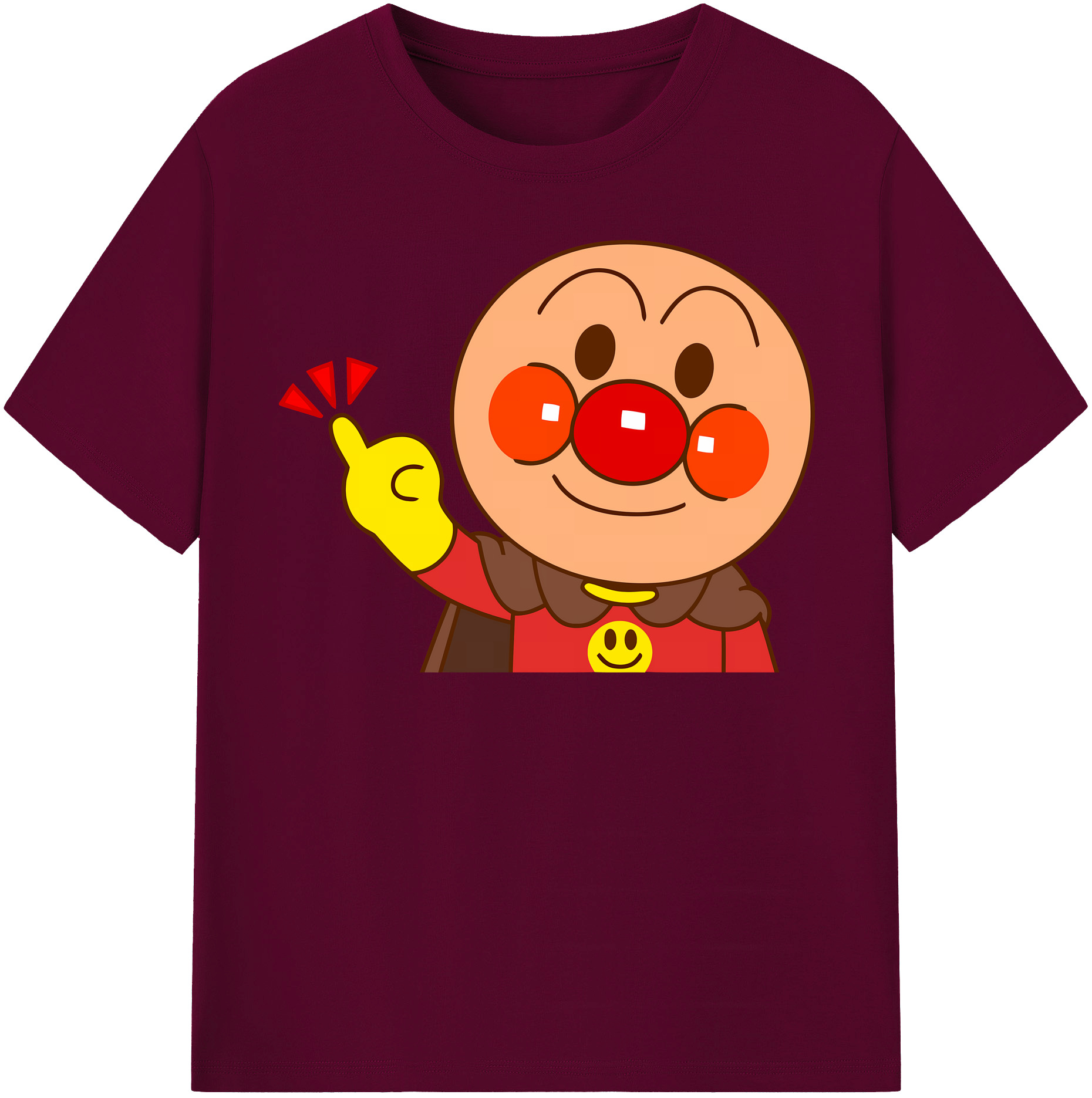 （画像用） アンパンマン Anpanman レディースカジュアルプリントTシャツ（綿100％）